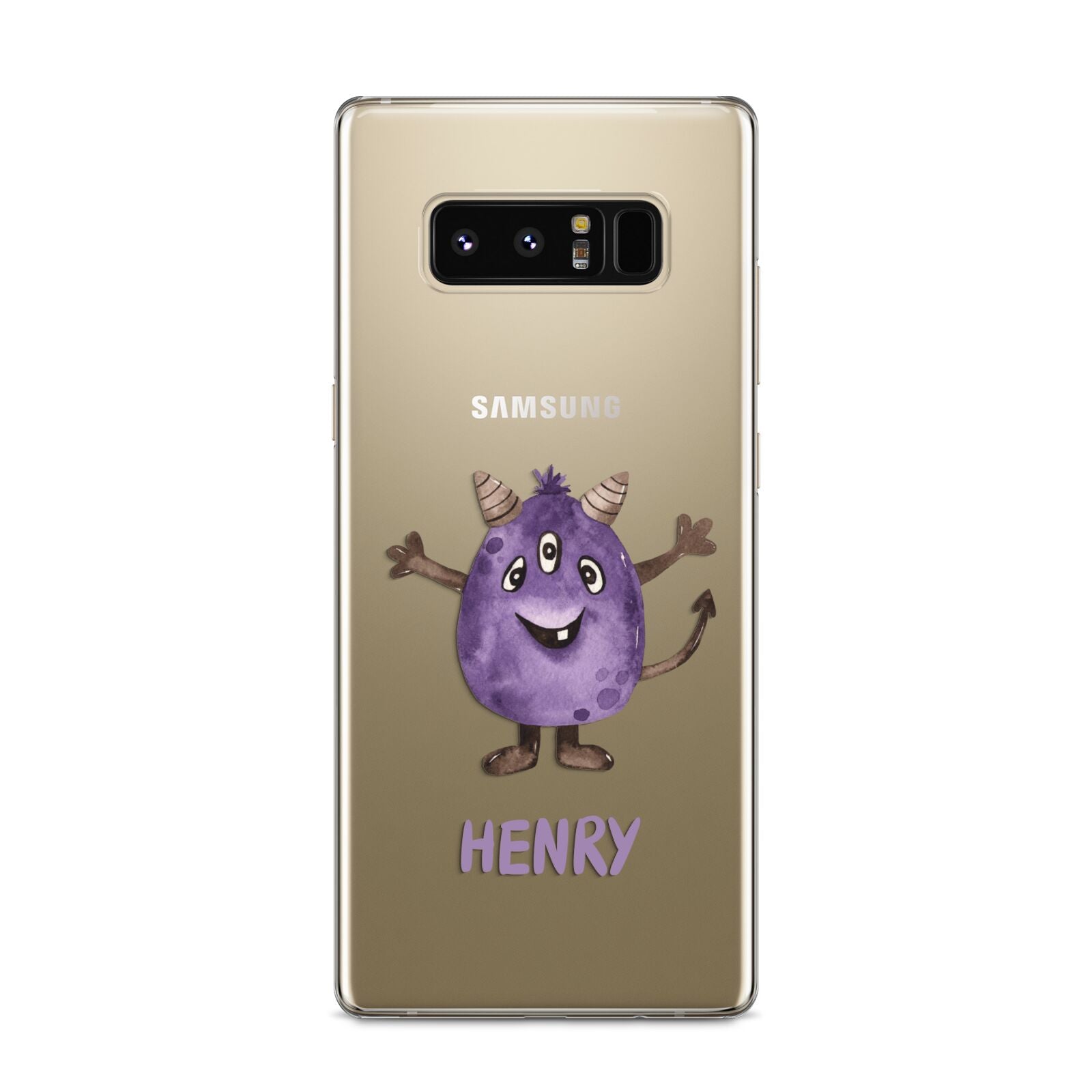 Purple Monster Custom Samsung Galaxy S8 Case