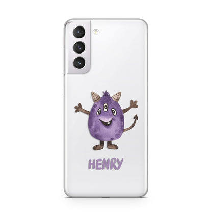 Purple Monster Custom Samsung S21 Case