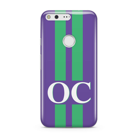 Purple Personalised Initials Google Pixel Case