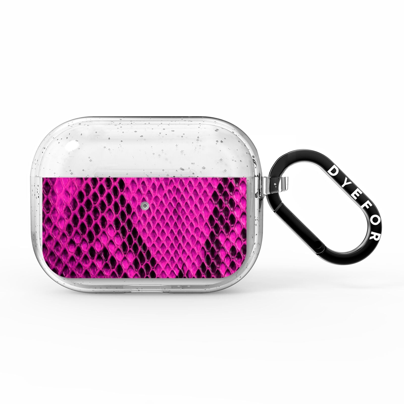 Purple Snakeskin AirPods Pro Glitter Case