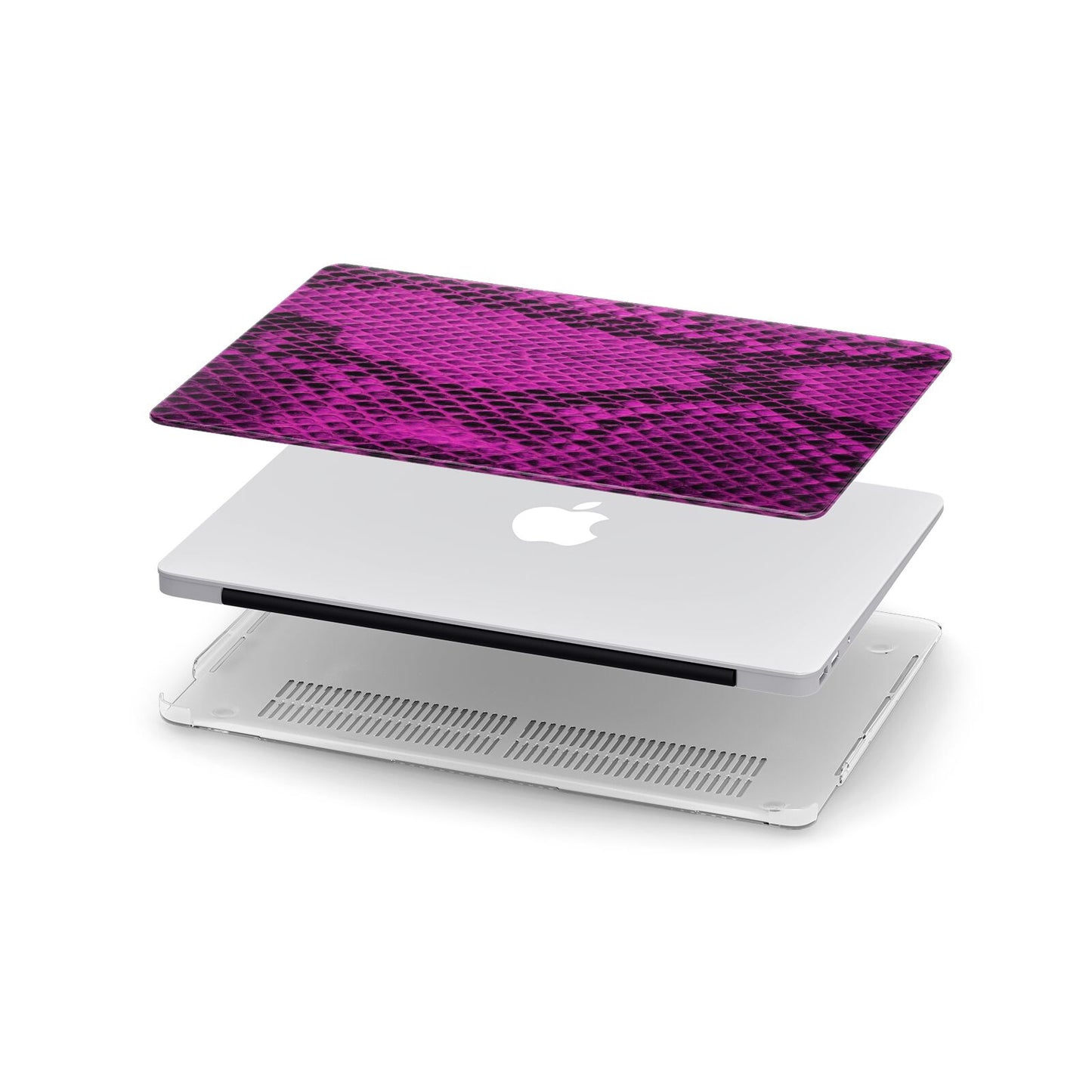 Purple Snakeskin Apple MacBook Case in Detail