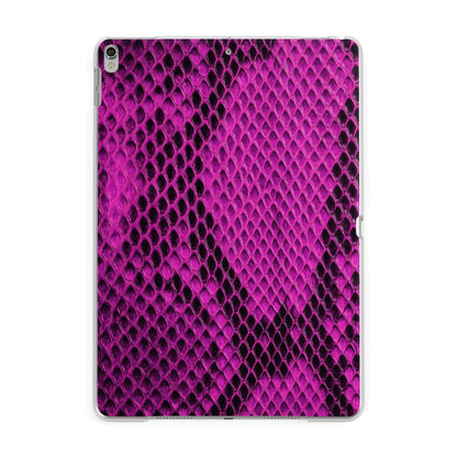 Purple Snakeskin Apple iPad Silver Case