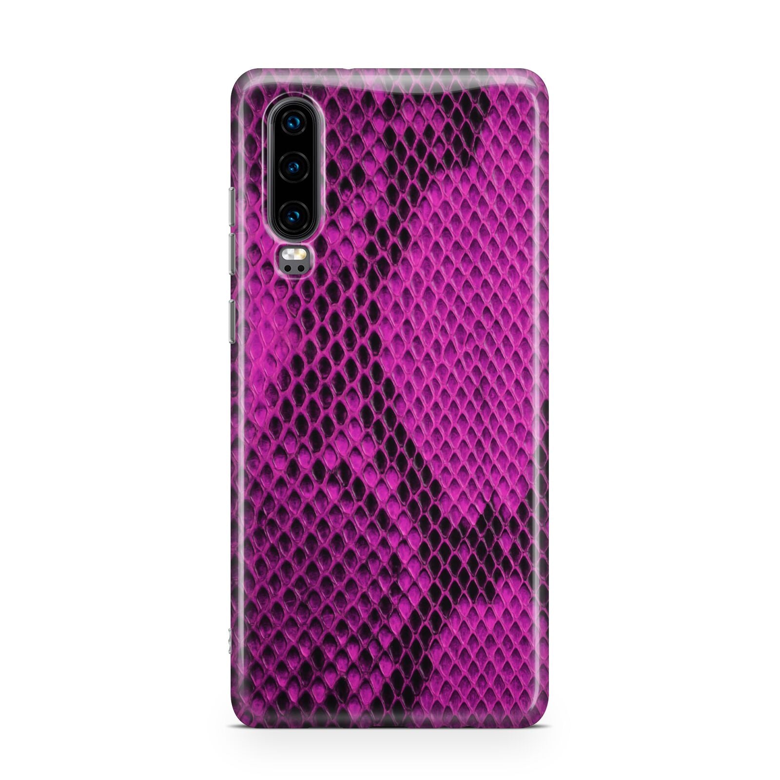 Purple Snakeskin Huawei P30 Phone Case