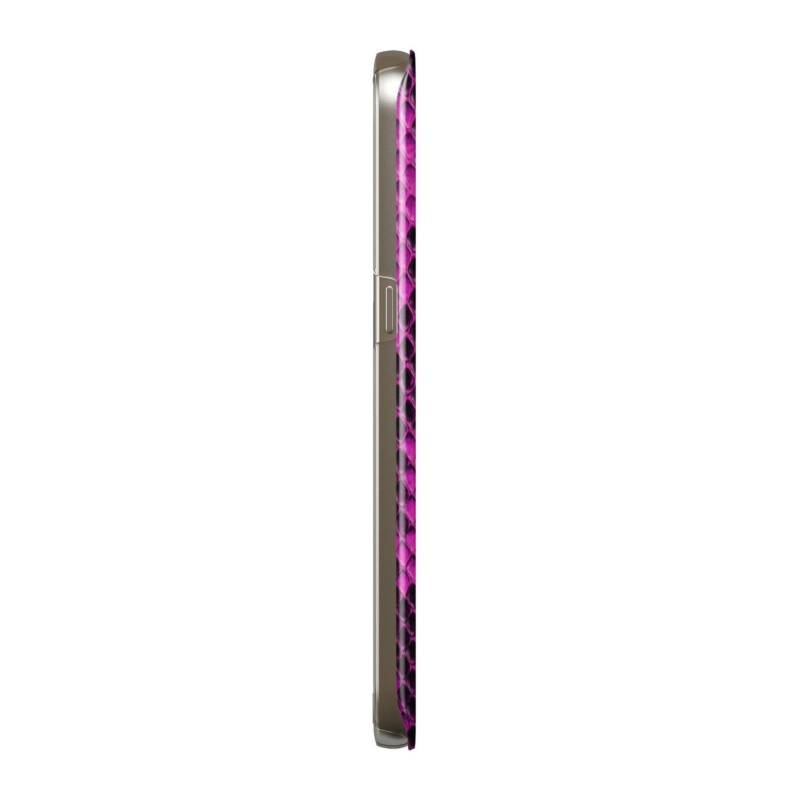 Purple Snakeskin Protective Samsung Galaxy Case Side Angle