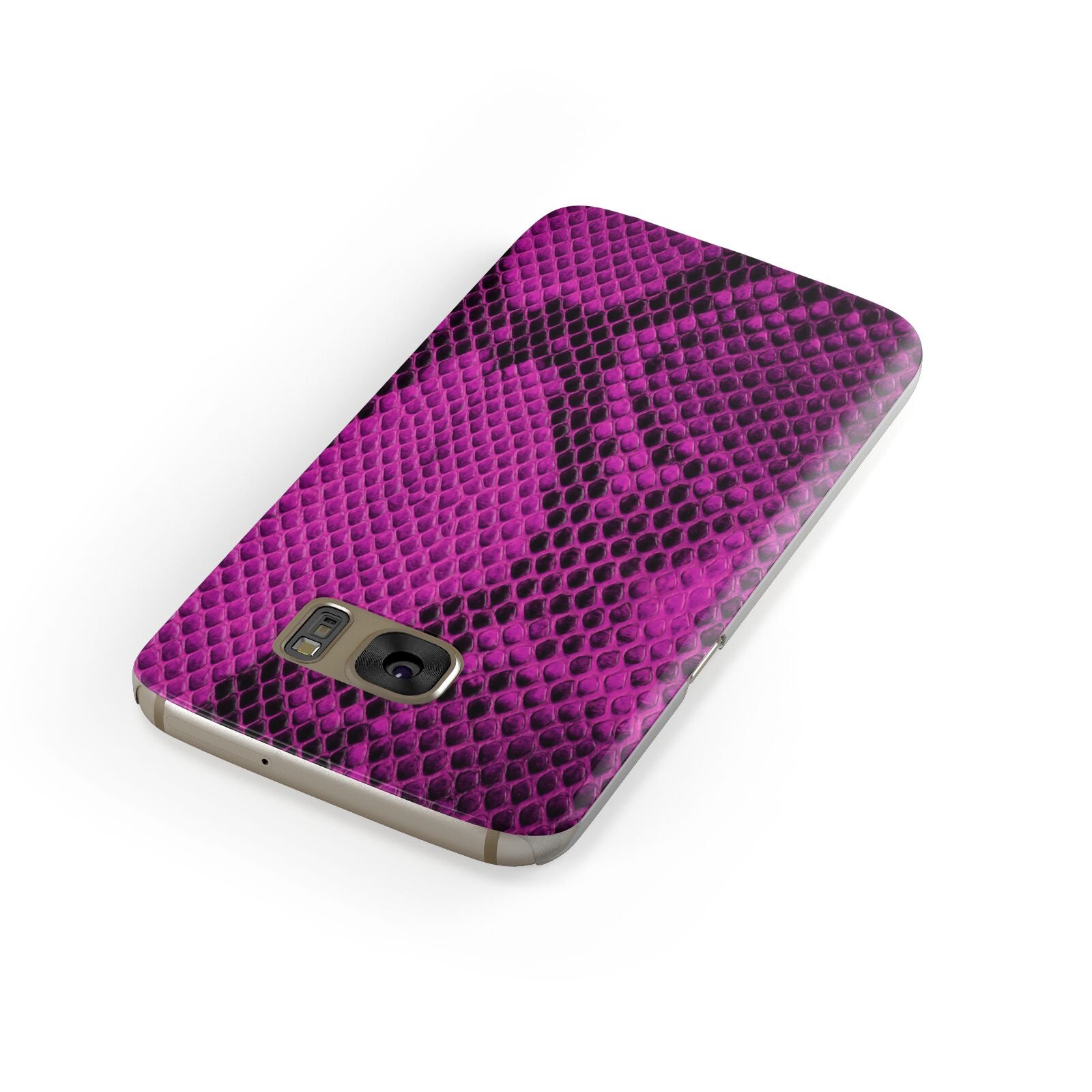 Purple Snakeskin Samsung Galaxy Case Front Close Up