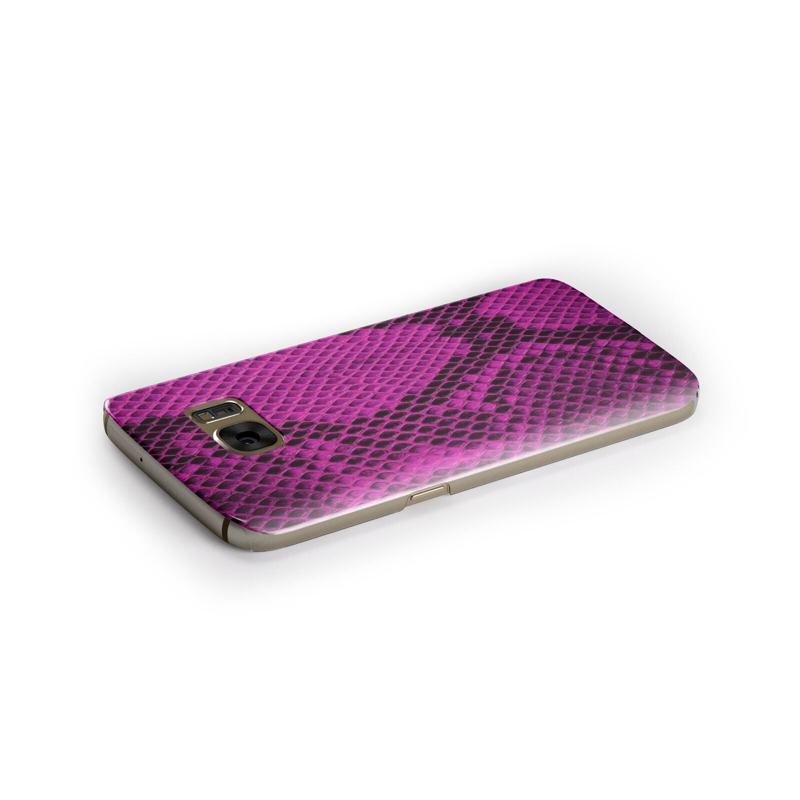 Purple Snakeskin Samsung Galaxy Case Side Close Up