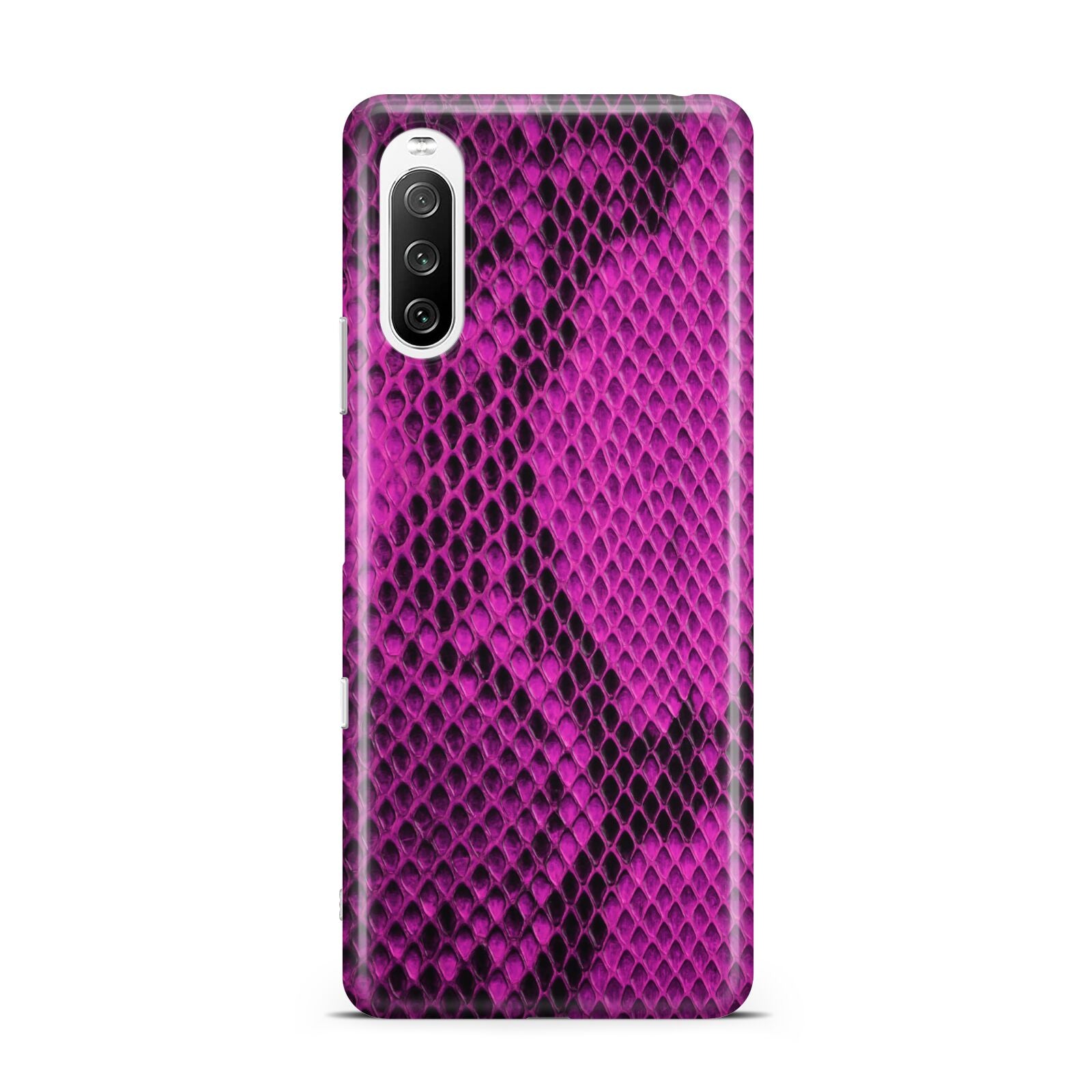 Purple Snakeskin Sony Xperia 10 III Case