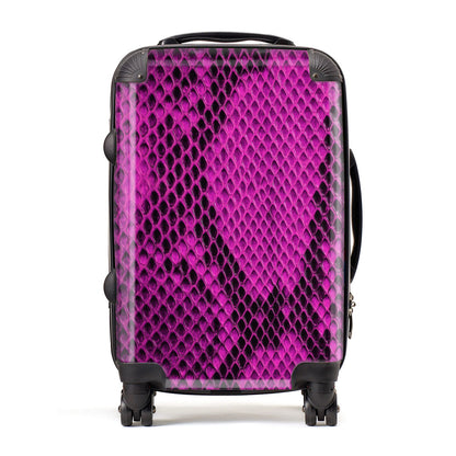 Purple Snakeskin Suitcase