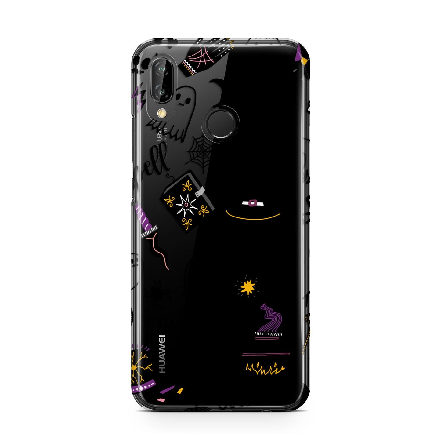 Purple and Black Halloween Illustrations Huawei P20 Lite Phone Case