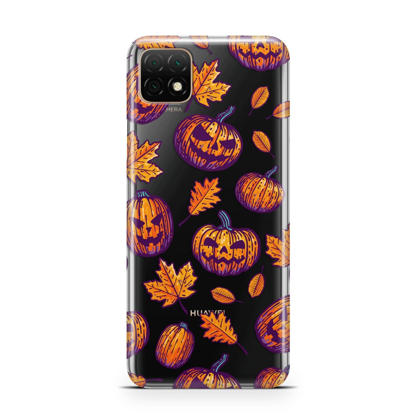 Purple and Orange Autumn Illustrations Huawei Enjoy 20 Phone Case