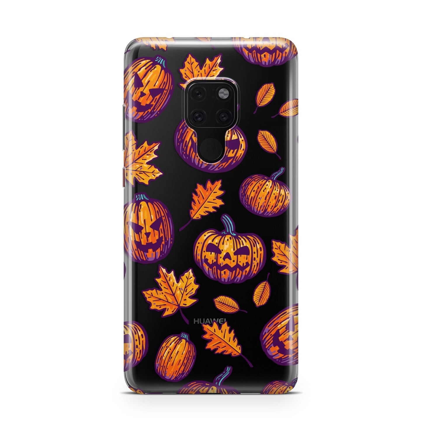 Purple and Orange Autumn Illustrations Huawei Mate 20 Phone Case