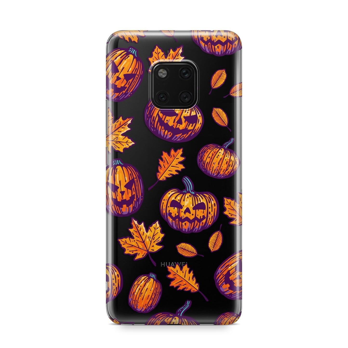 Purple and Orange Autumn Illustrations Huawei Mate 20 Pro Phone Case