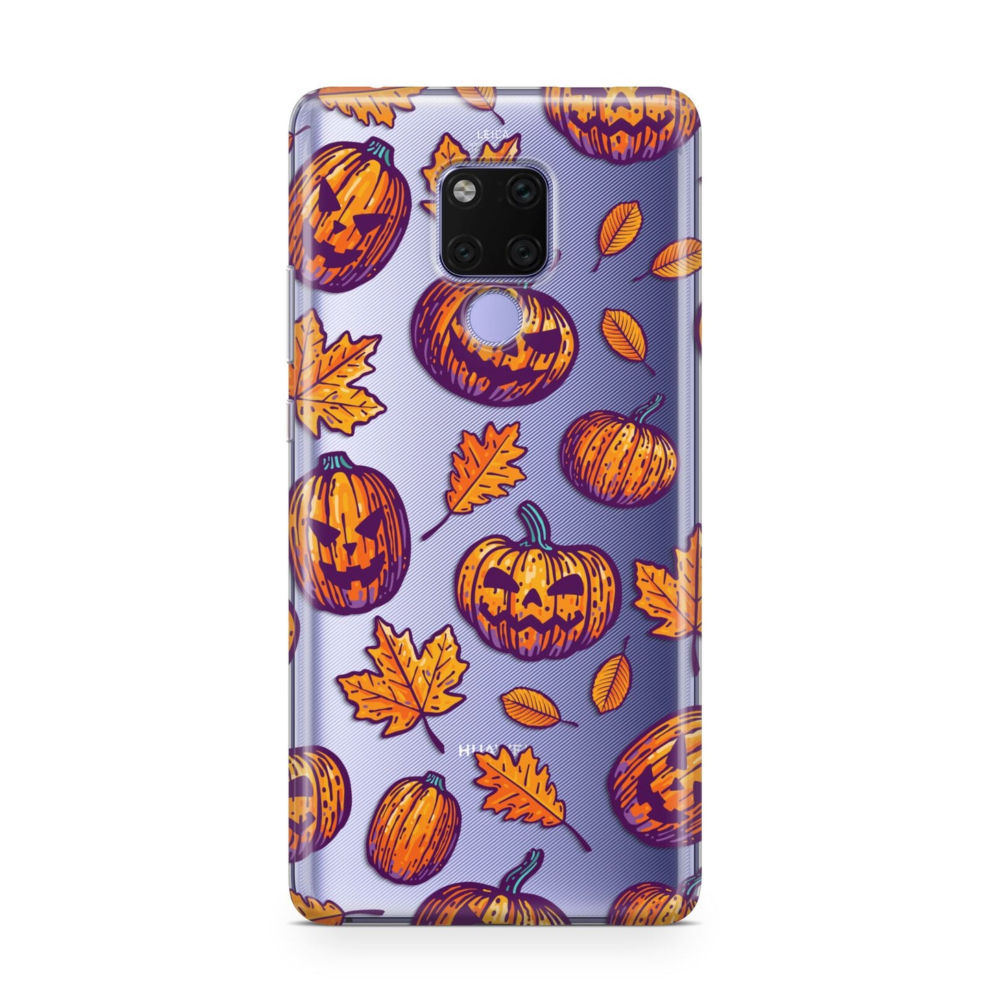 Purple and Orange Autumn Illustrations Huawei Mate 20X Phone Case