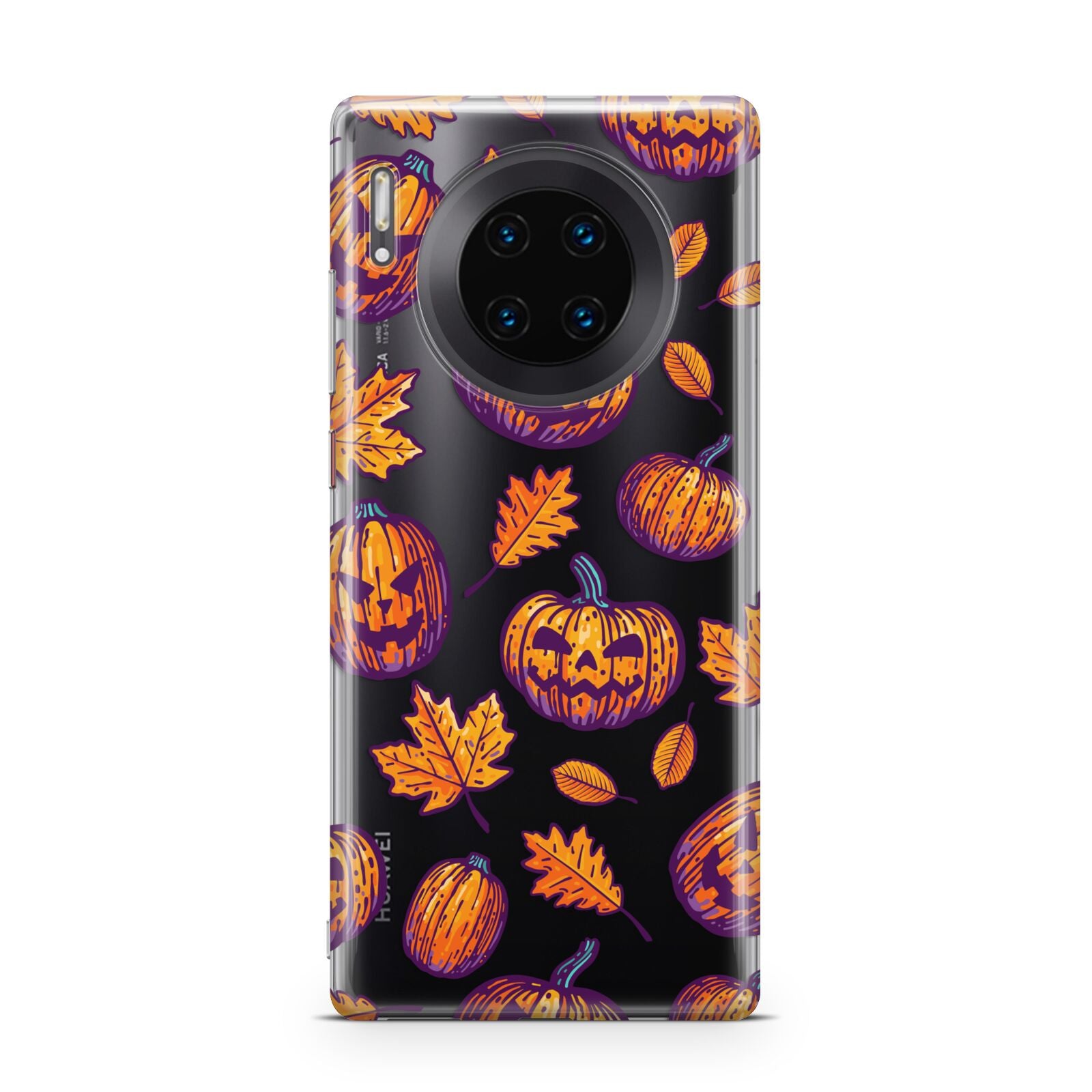 Purple and Orange Autumn Illustrations Huawei Mate 30 Pro Phone Case