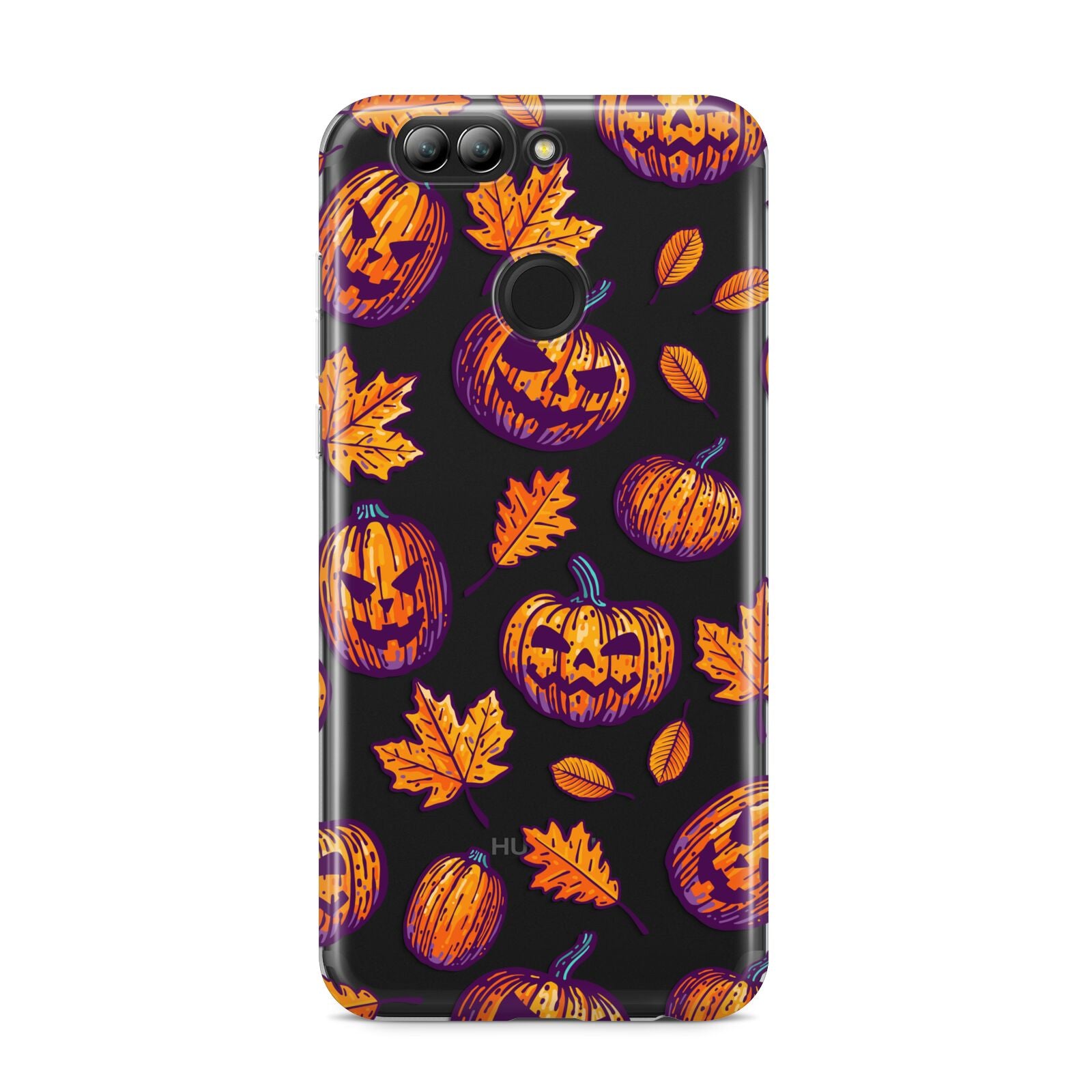 Purple and Orange Autumn Illustrations Huawei Nova 2s Phone Case