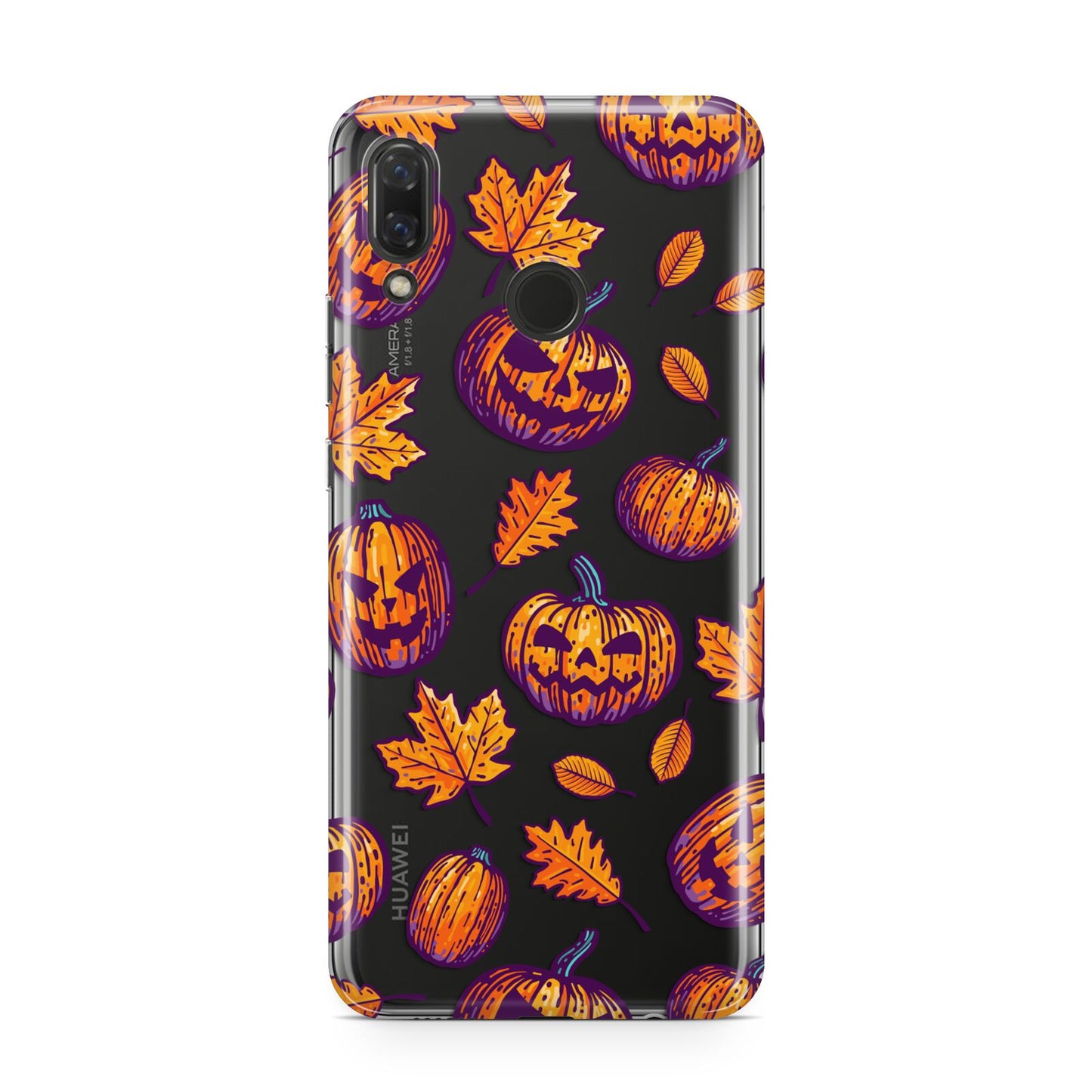 Purple and Orange Autumn Illustrations Huawei Nova 3 Phone Case