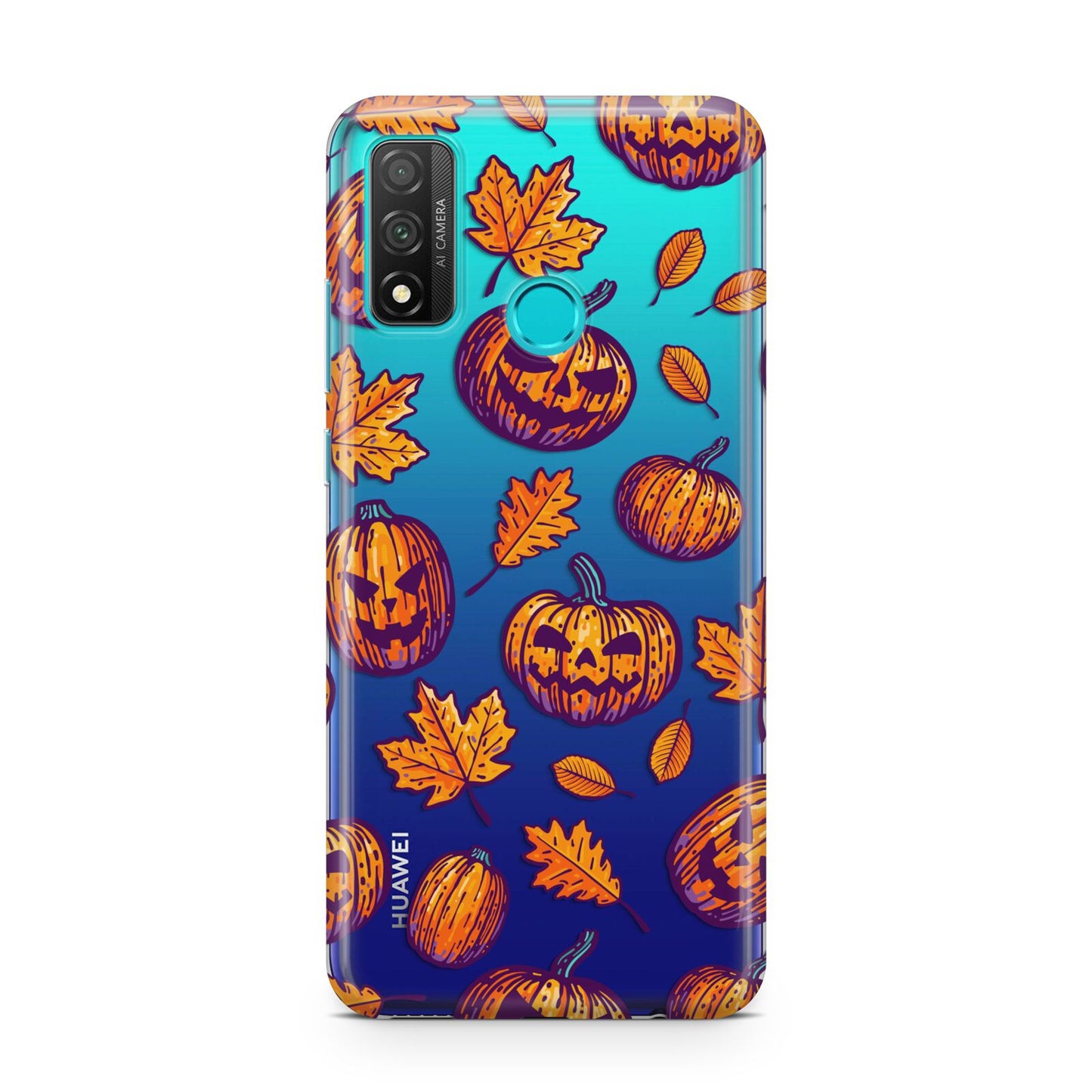 Purple and Orange Autumn Illustrations Huawei P Smart 2020