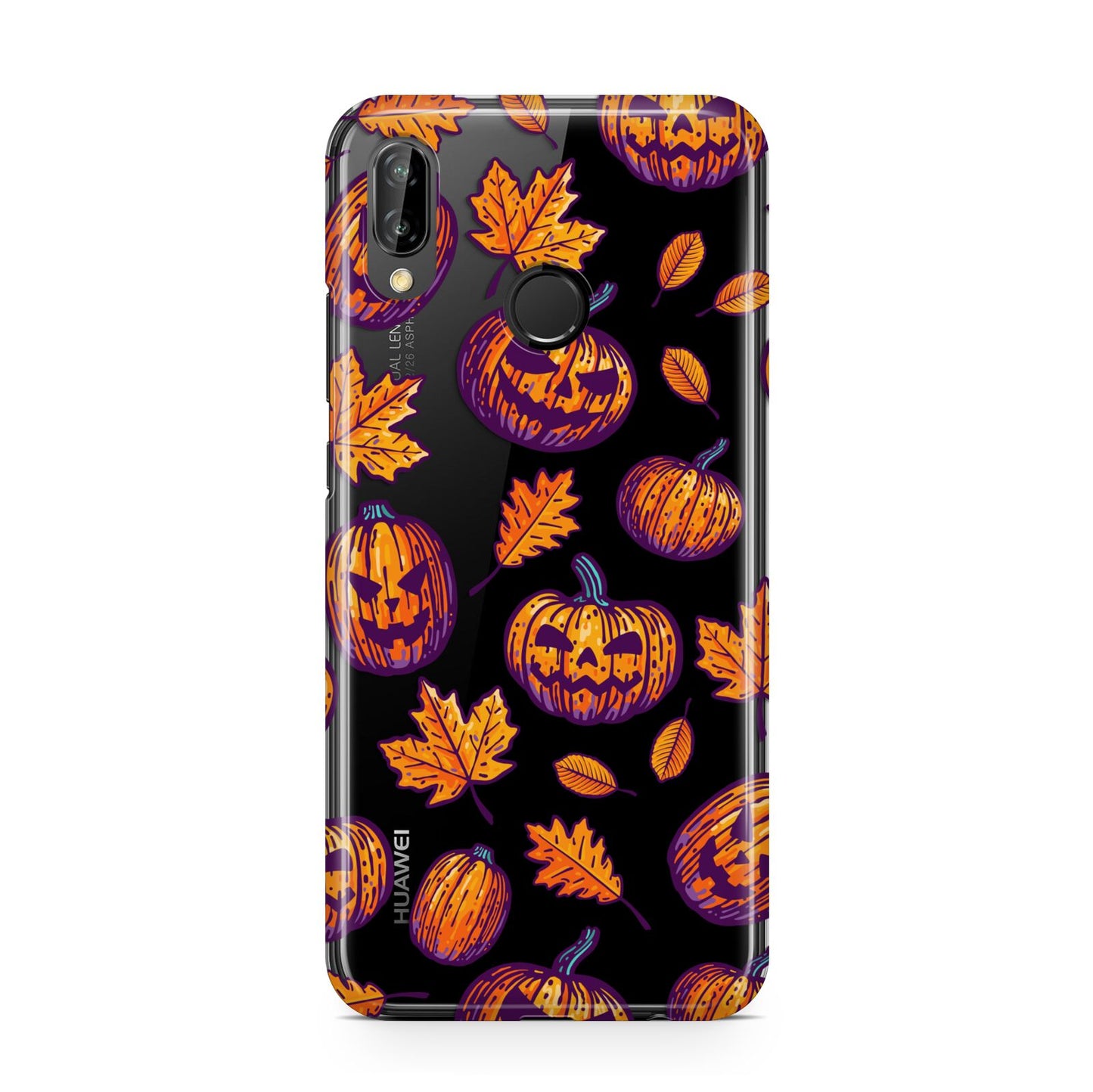 Purple and Orange Autumn Illustrations Huawei P20 Lite Phone Case