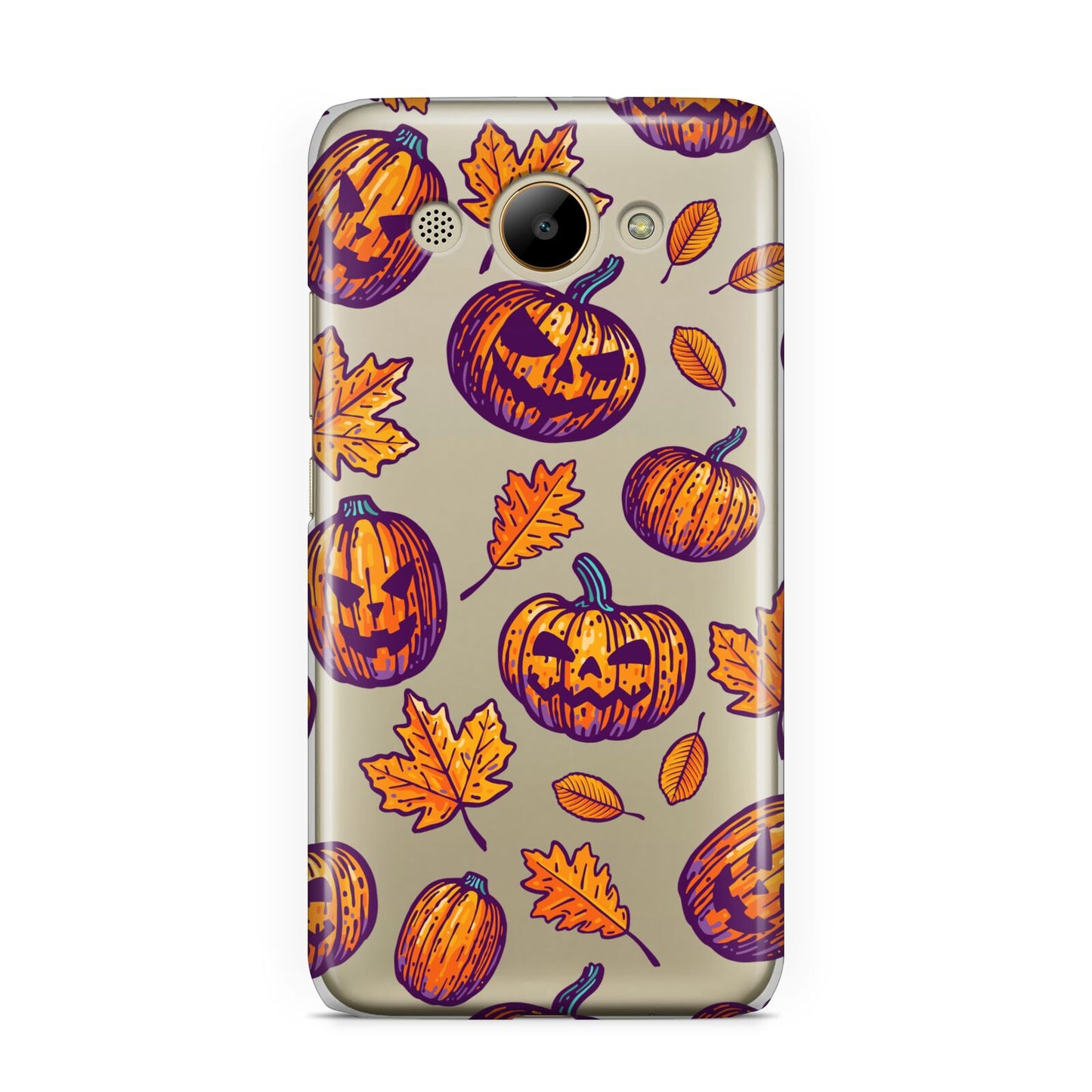 Purple and Orange Autumn Illustrations Huawei Y3 2017