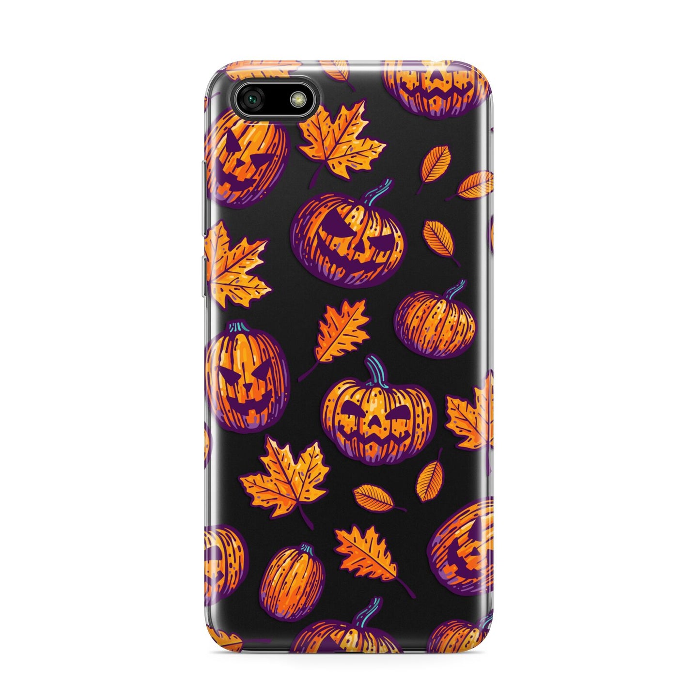 Purple and Orange Autumn Illustrations Huawei Y5 Prime 2018 Phone Case