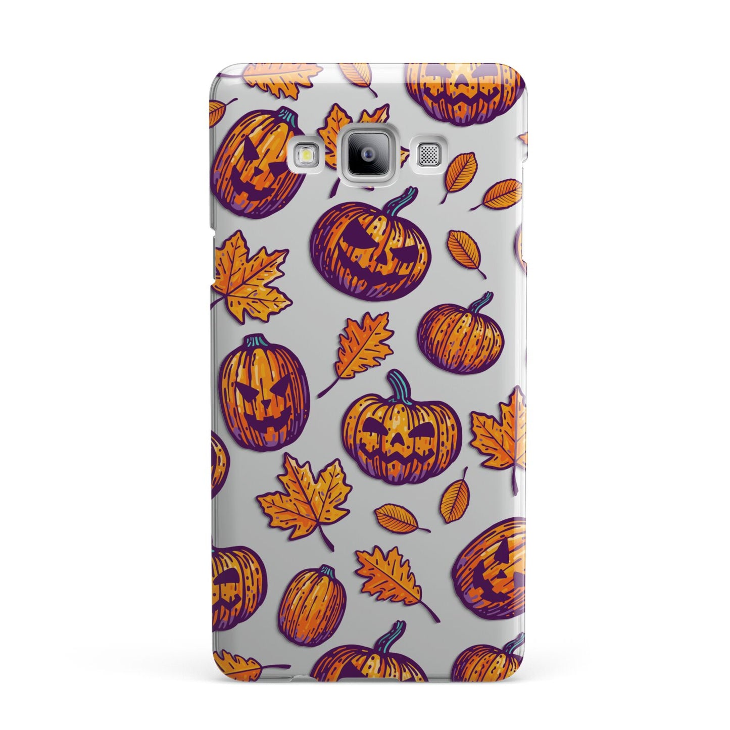 Purple and Orange Autumn Illustrations Samsung Galaxy A7 2015 Case