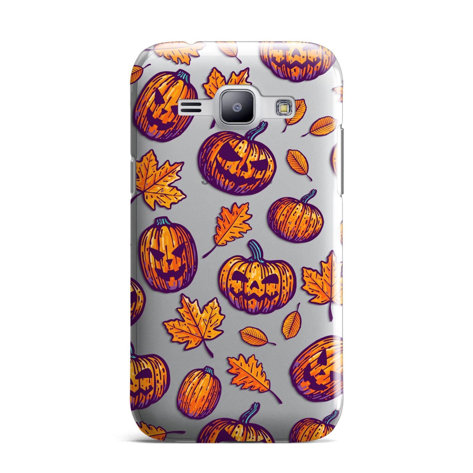 Purple and Orange Autumn Illustrations Samsung Galaxy J1 2015 Case