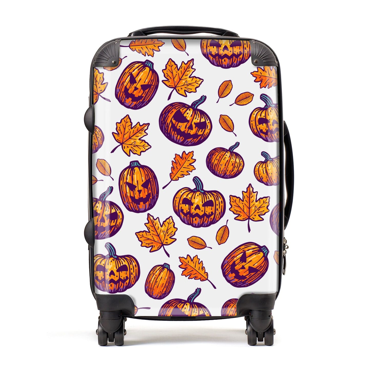 Purple and Orange Autumn Illustrations Suitcase