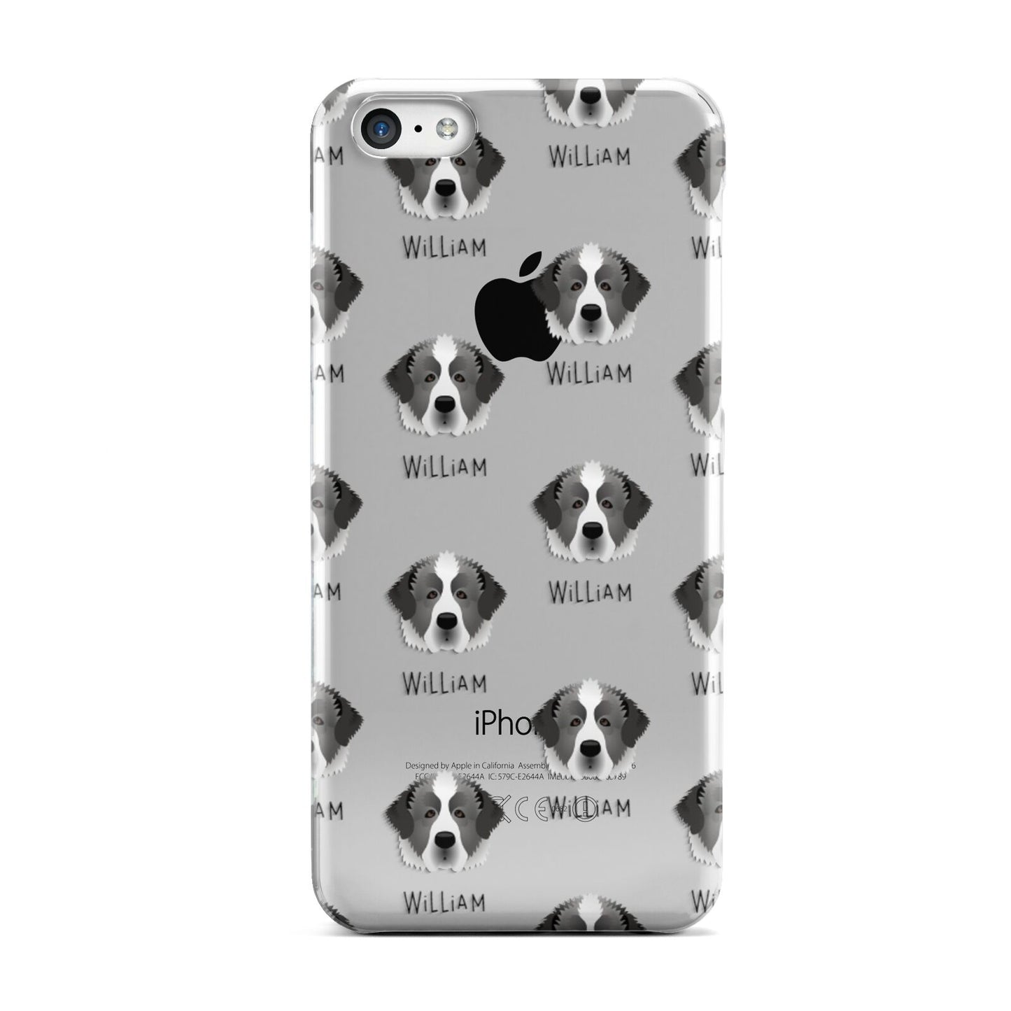 Pyrenean Mastiff Icon with Name Apple iPhone 5c Case