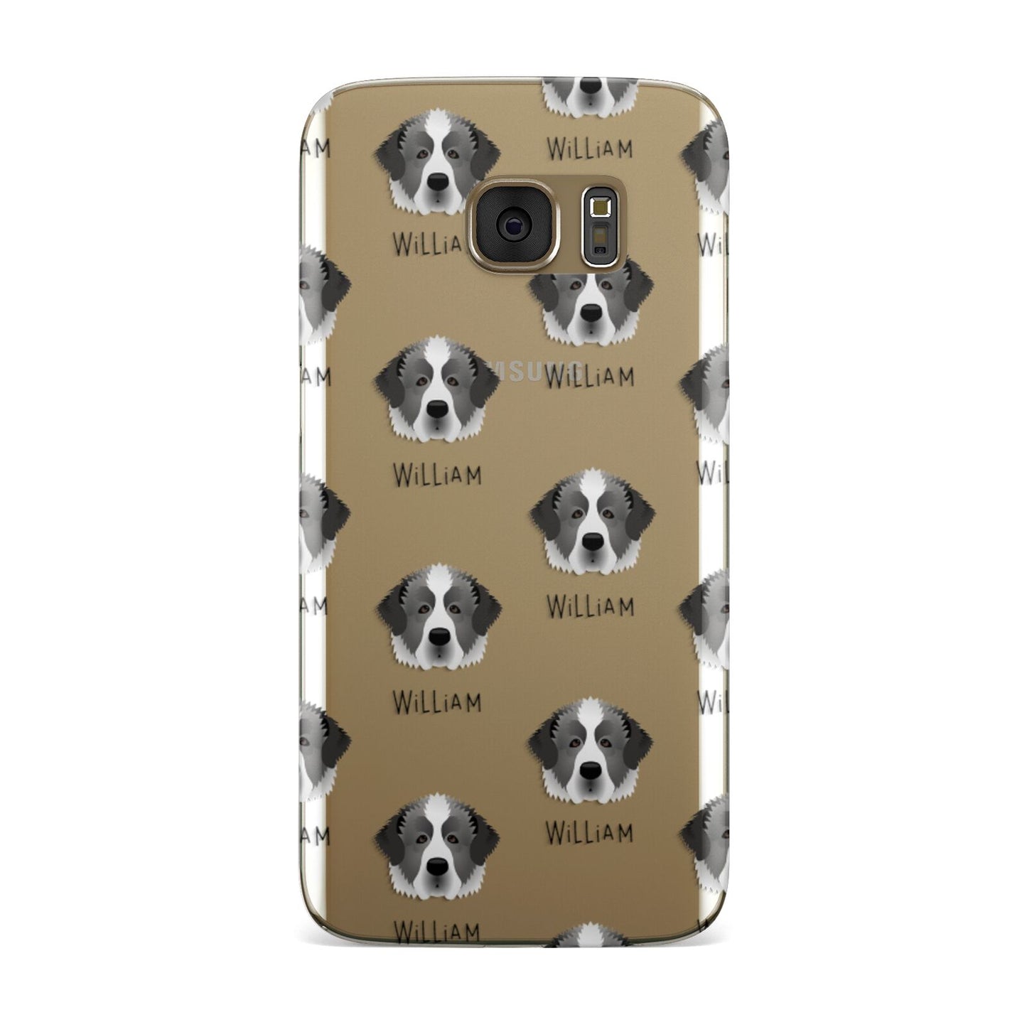 Pyrenean Mastiff Icon with Name Samsung Galaxy Case