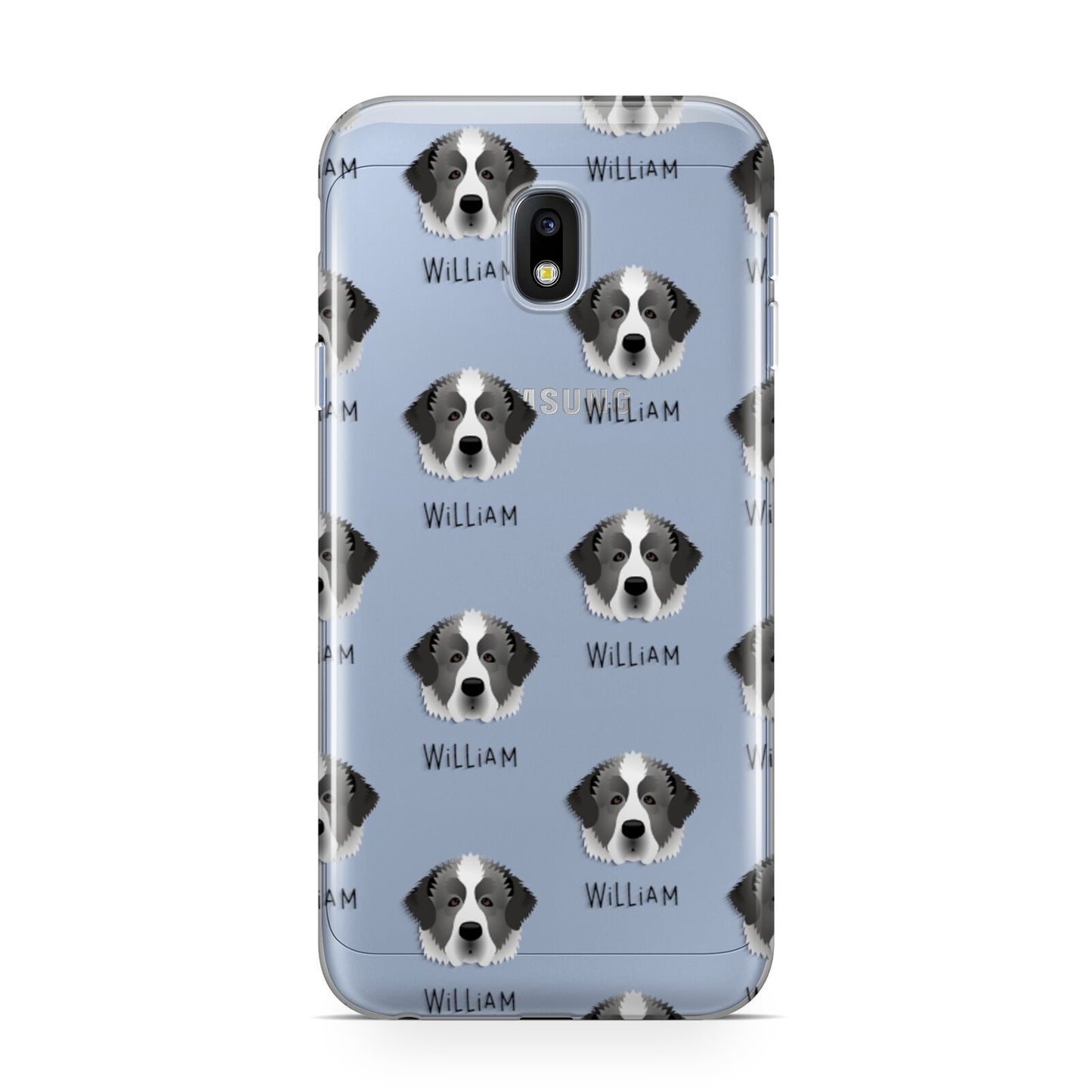 Pyrenean Mastiff Icon with Name Samsung Galaxy J3 2017 Case