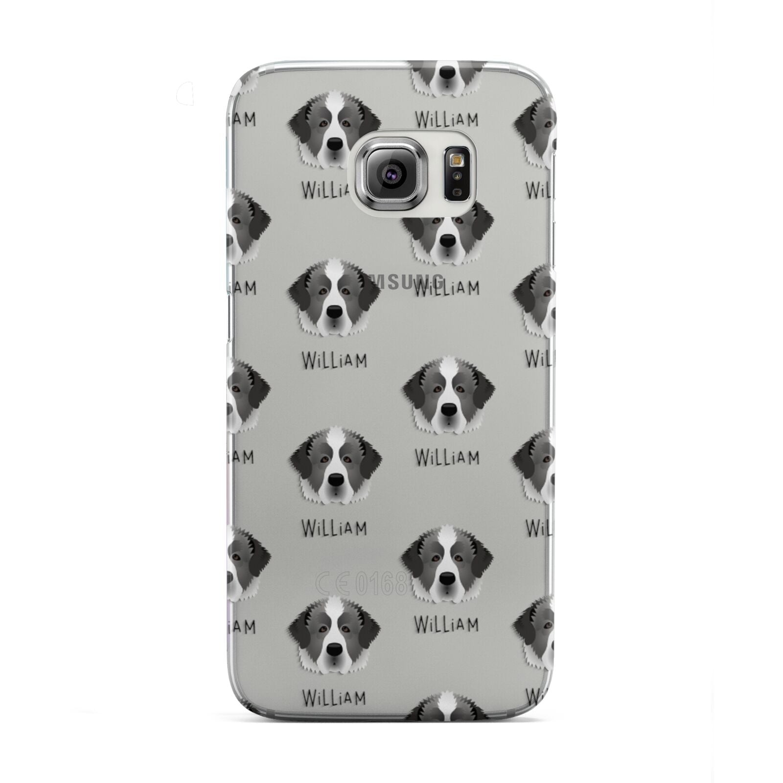 Pyrenean Mastiff Icon with Name Samsung Galaxy S6 Edge Case