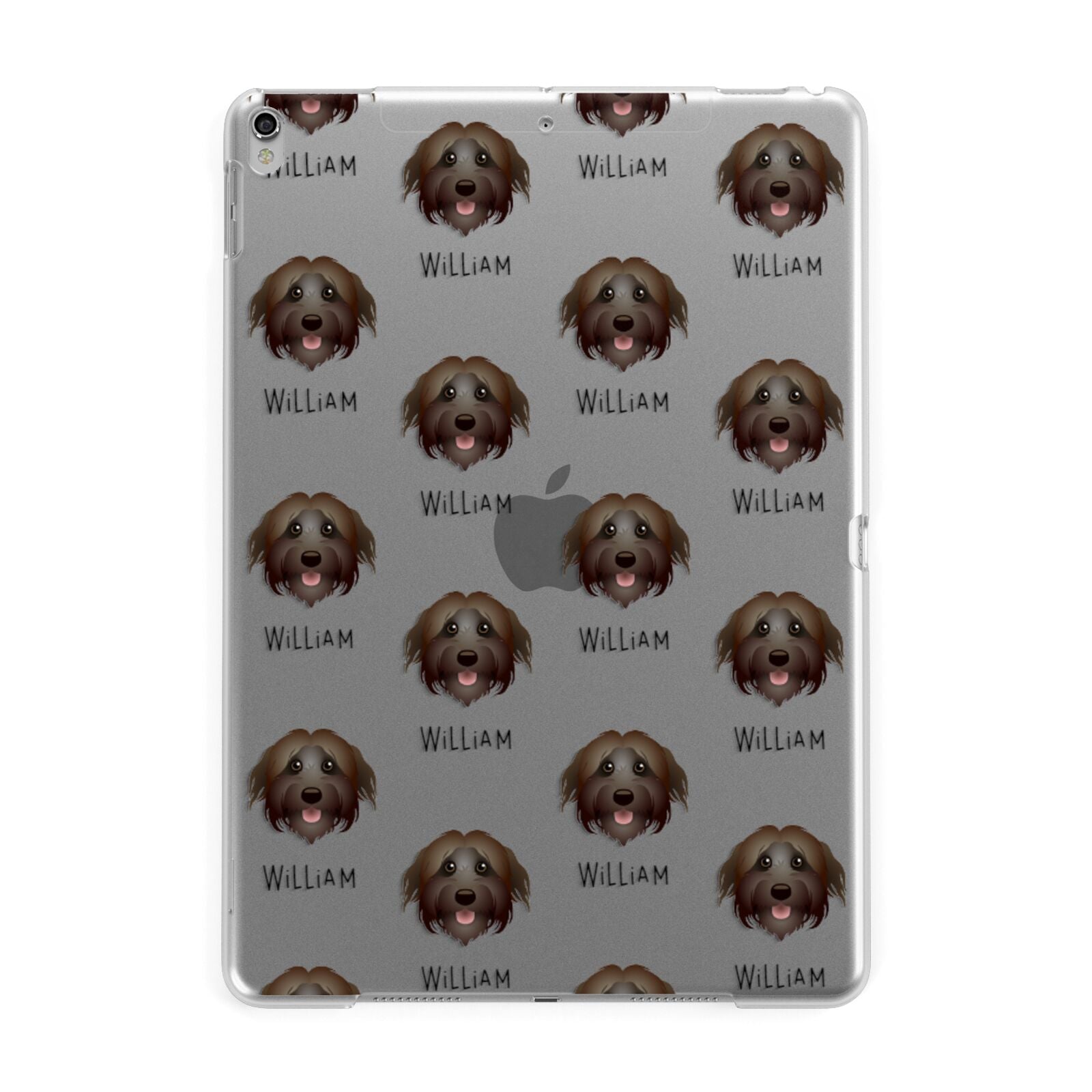 Pyrenean Shepherd Icon with Name Apple iPad Silver Case