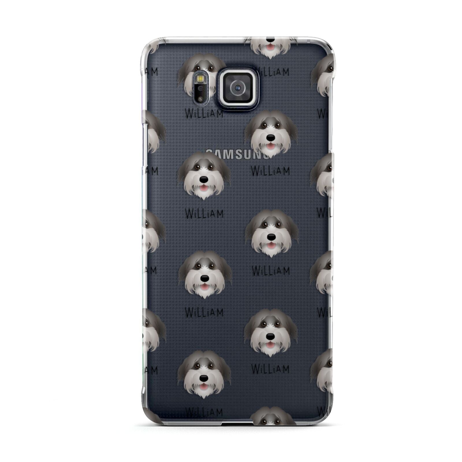 Pyrenean Shepherd Icon with Name Samsung Galaxy Alpha Case