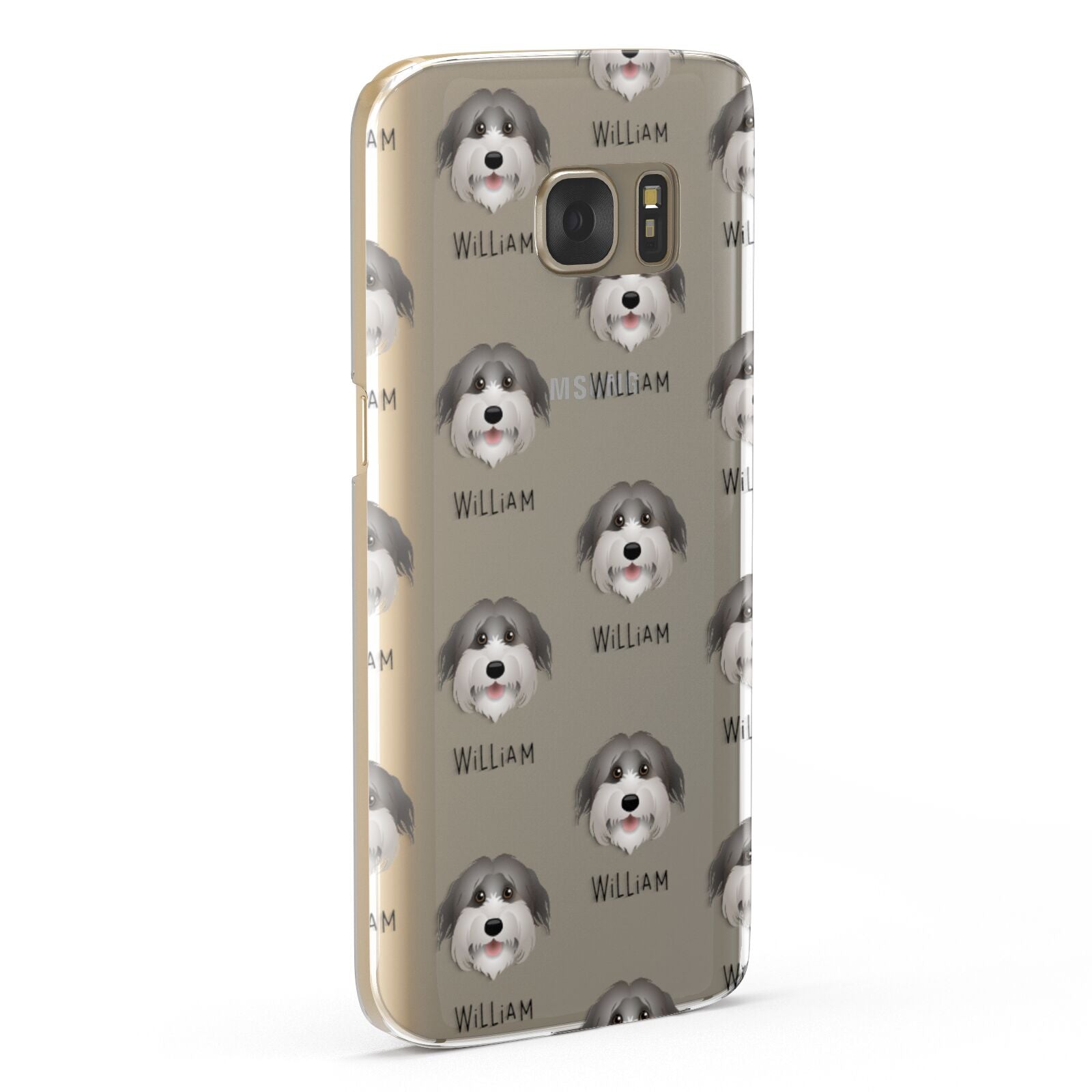 Pyrenean Shepherd Icon with Name Samsung Galaxy Case Fourty Five Degrees