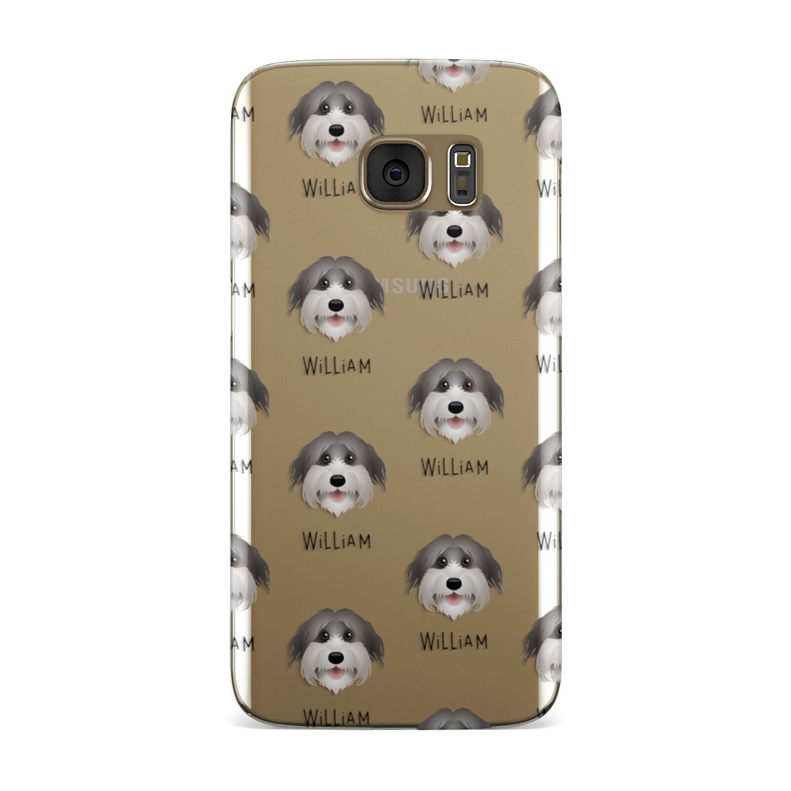 Pyrenean Shepherd Icon with Name Samsung Galaxy Case