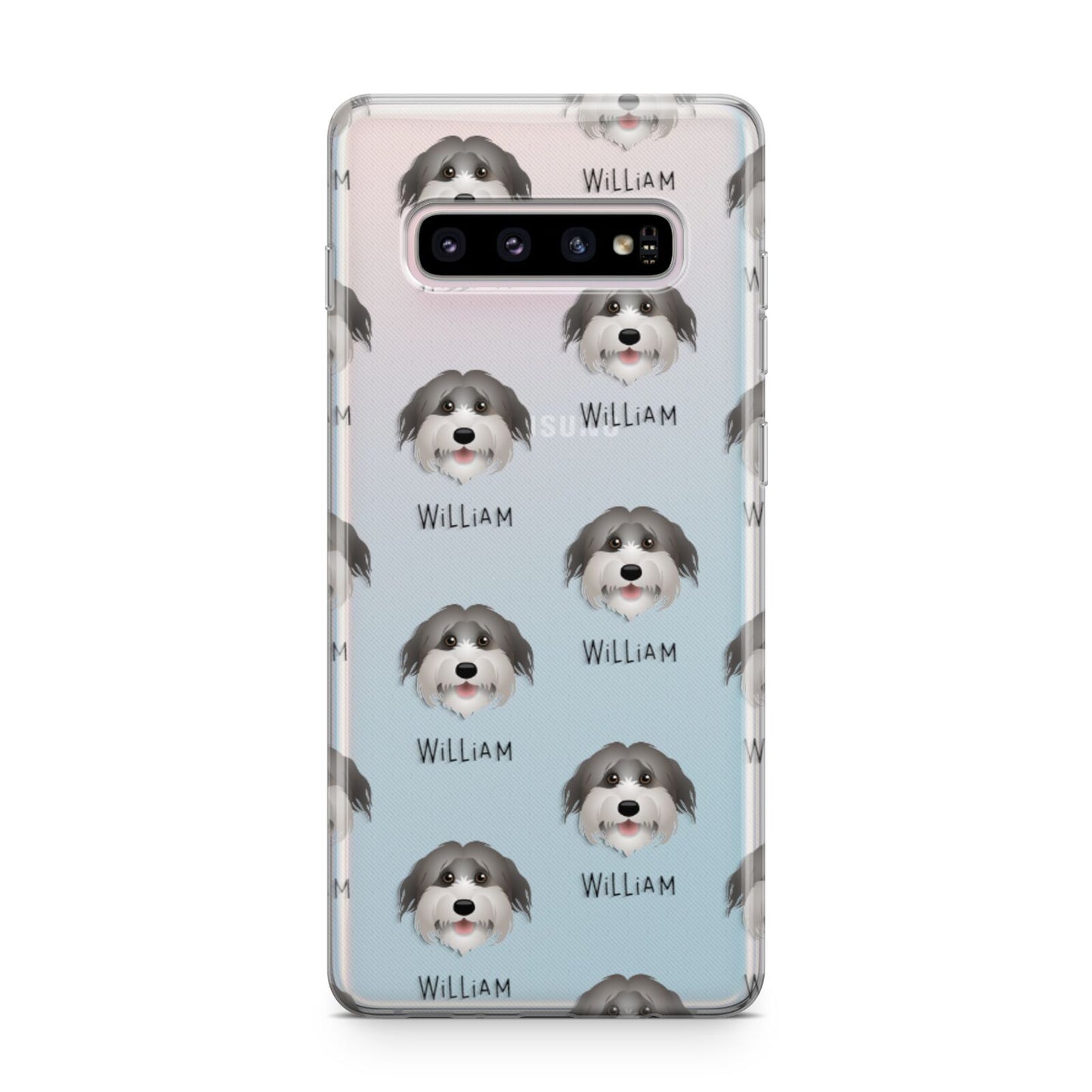 Pyrenean Shepherd Icon with Name Samsung Galaxy S10 Plus Case