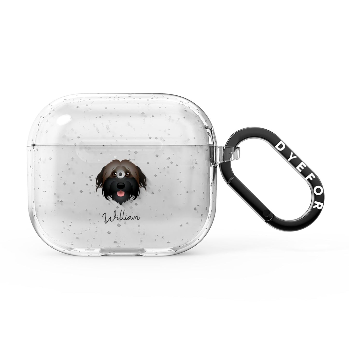 Pyrenean Shepherd Personalised AirPods Glitter Case 3rd Gen