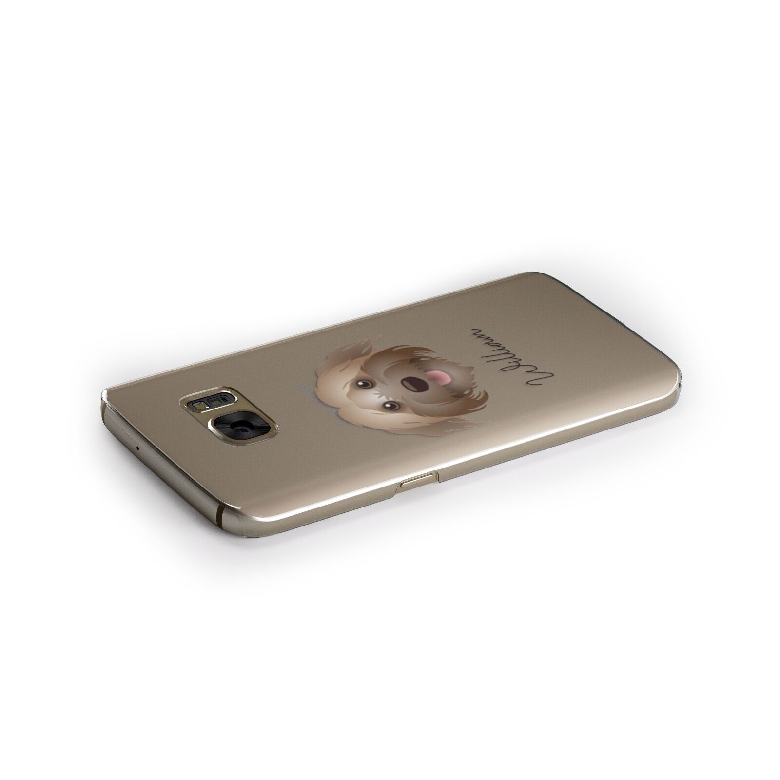 Pyrenean Shepherd Personalised Samsung Galaxy Case Side Close Up