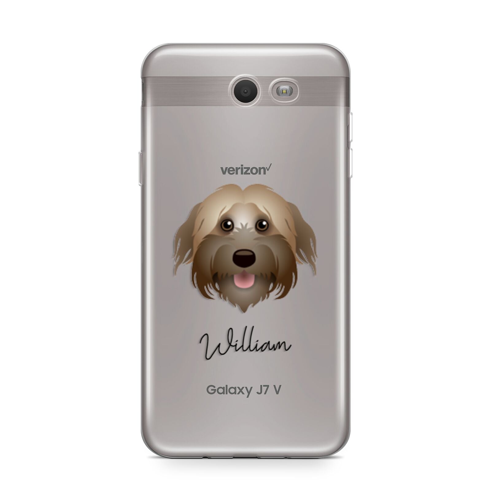 Pyrenean Shepherd Personalised Samsung Galaxy J7 2017 Case