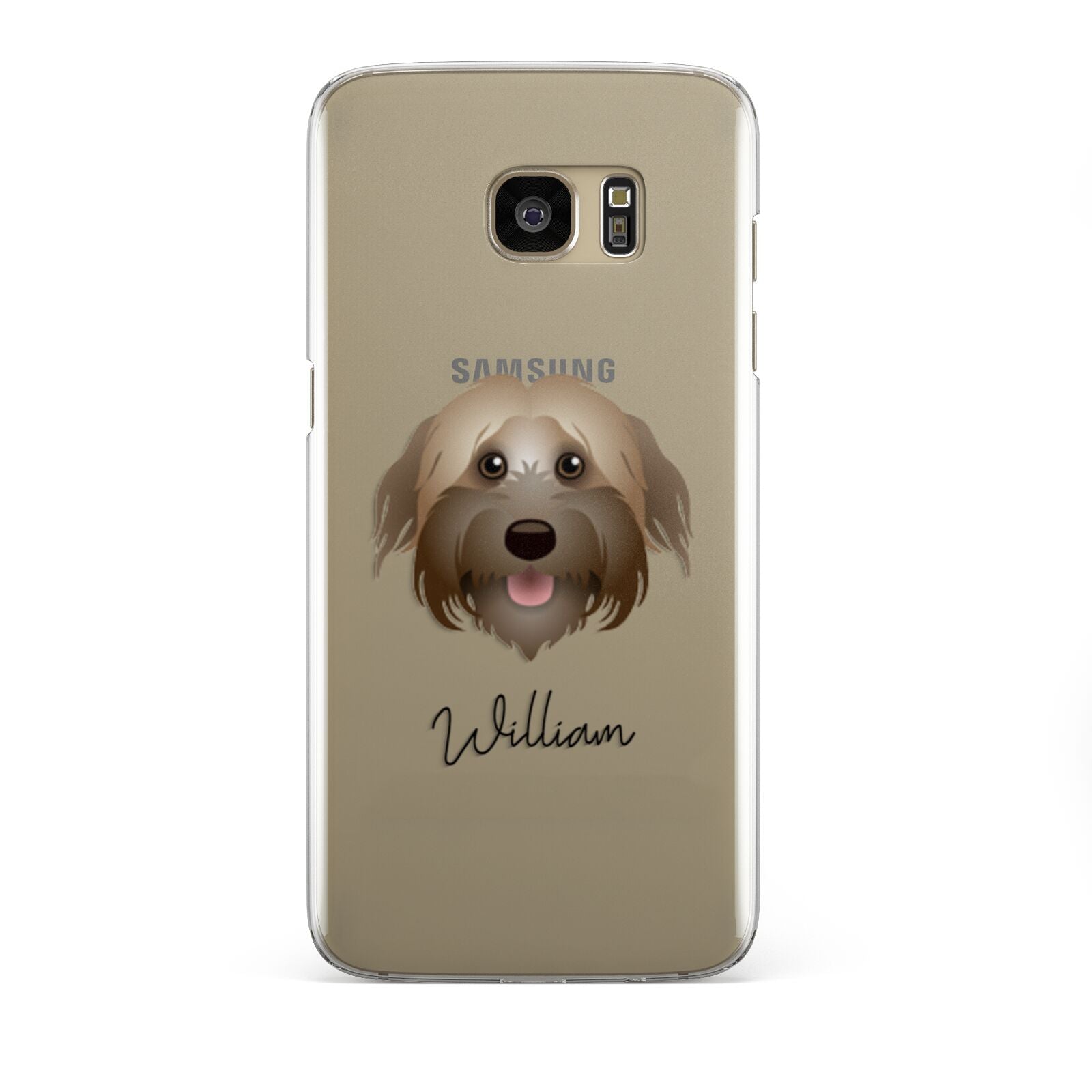 Pyrenean Shepherd Personalised Samsung Galaxy S7 Edge Case