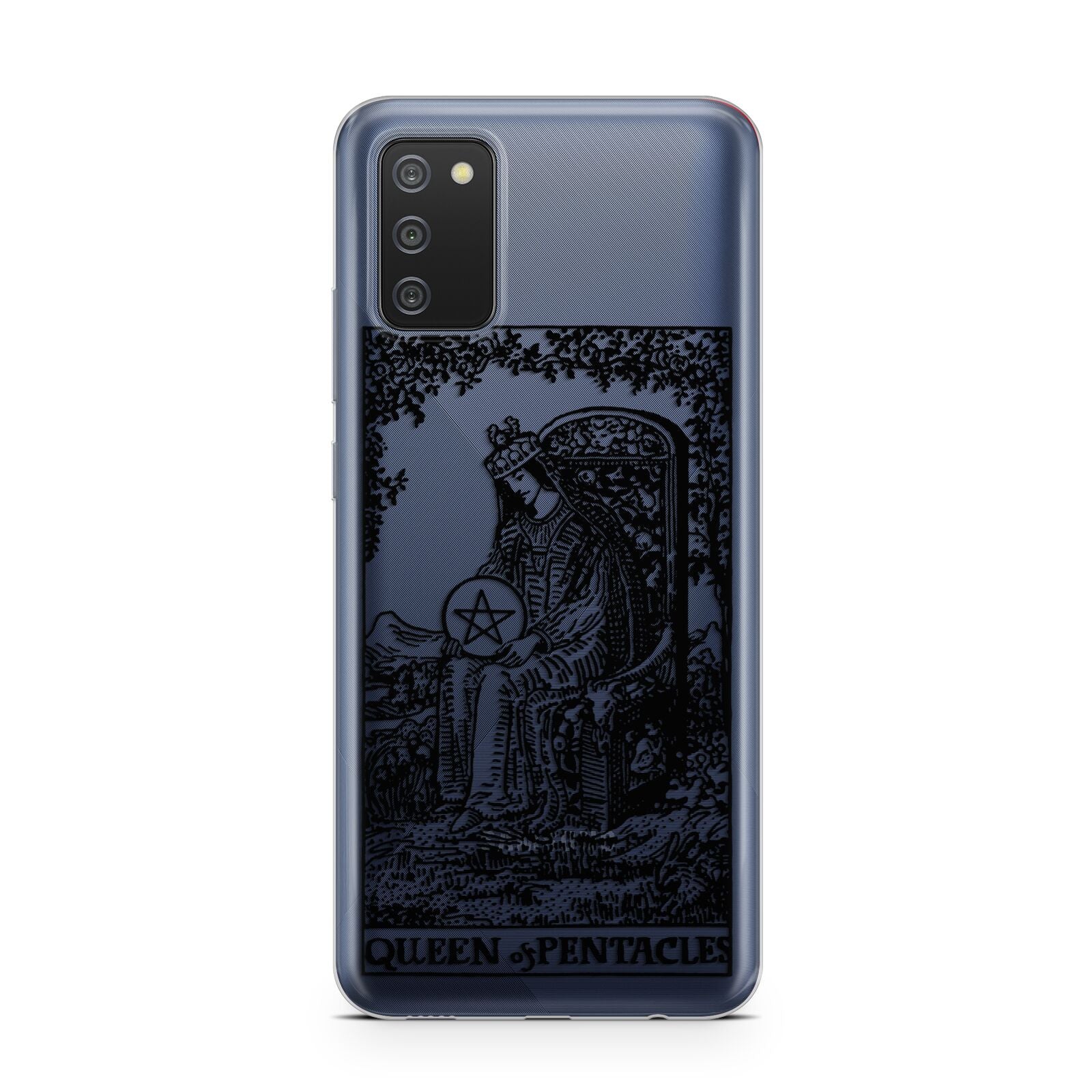 Queen of Pentacles Monochrome Samsung A02s Case