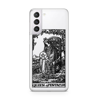 Queen of Pentacles Monochrome Samsung S21 Case