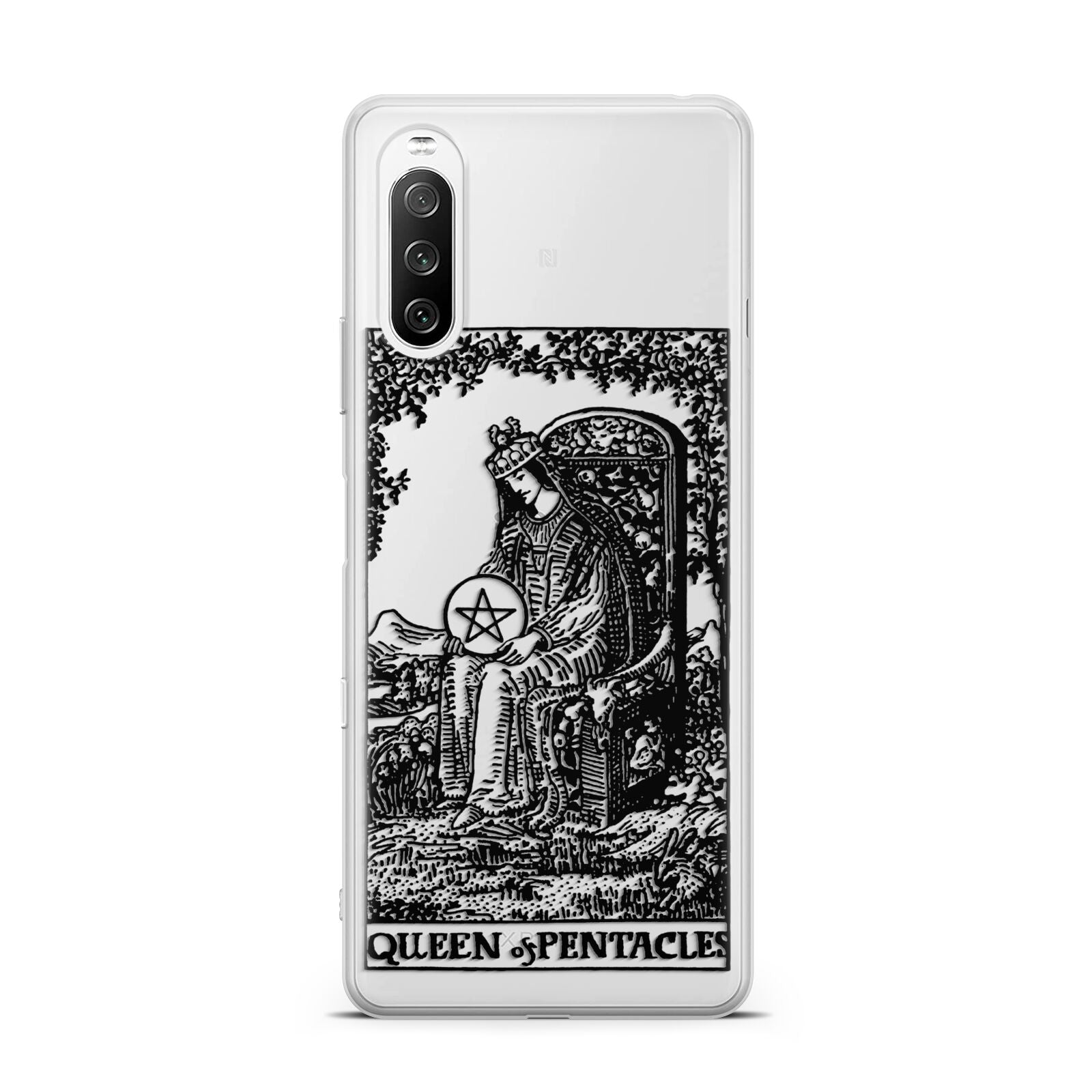 Queen of Pentacles Monochrome Sony Xperia 10 III Case