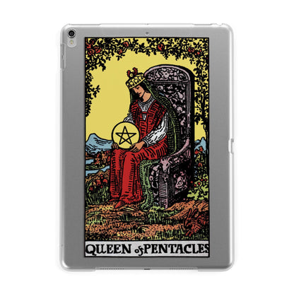 Queen of Pentacles Tarot Card Apple iPad Silver Case