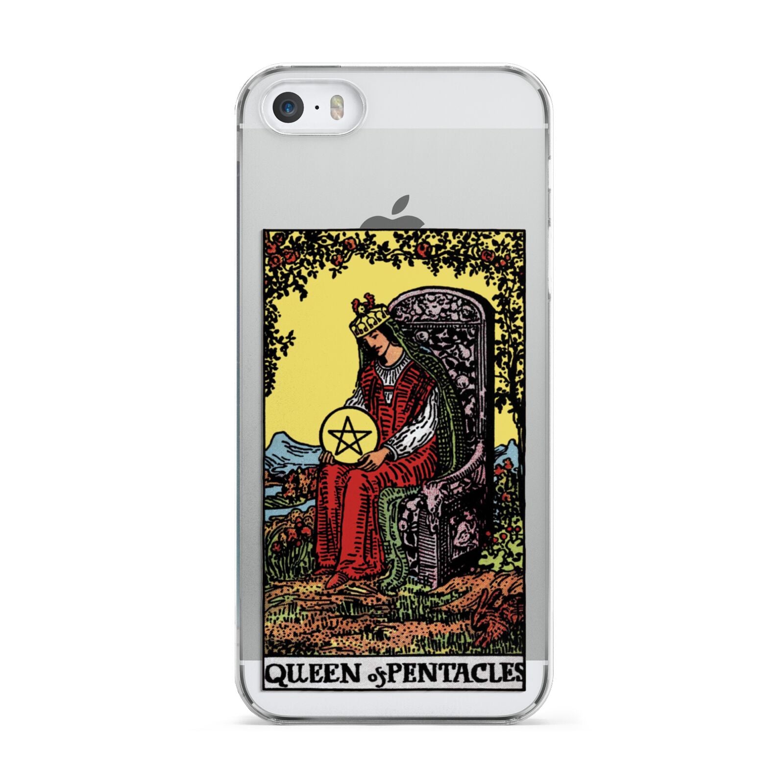 Queen of Pentacles Tarot Card Apple iPhone 5 Case