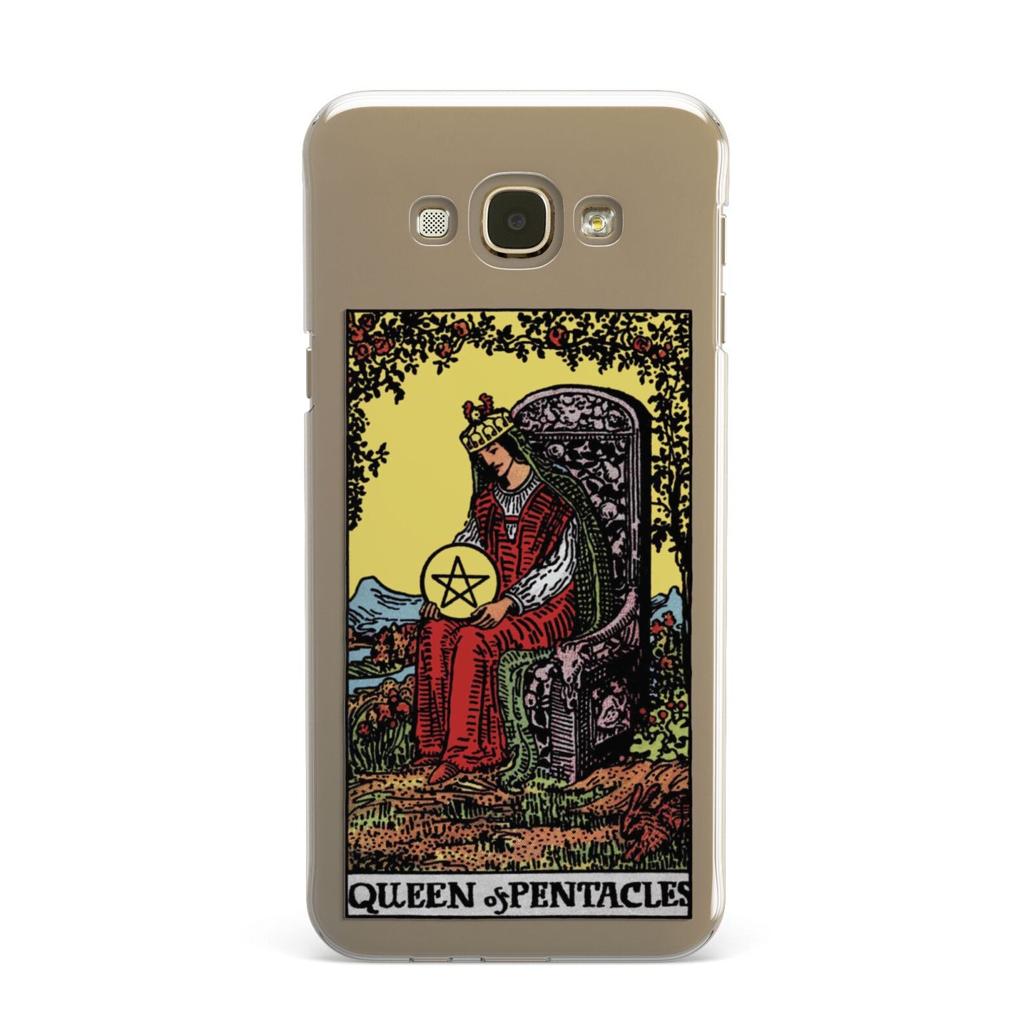 Queen of Pentacles Tarot Card Samsung Galaxy A8 Case