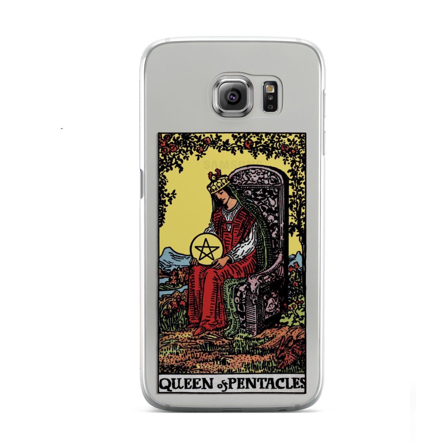 Queen of Pentacles Tarot Card Samsung Galaxy S6 Case