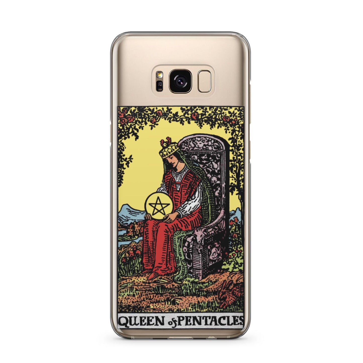 Queen of Pentacles Tarot Card Samsung Galaxy S8 Plus Case