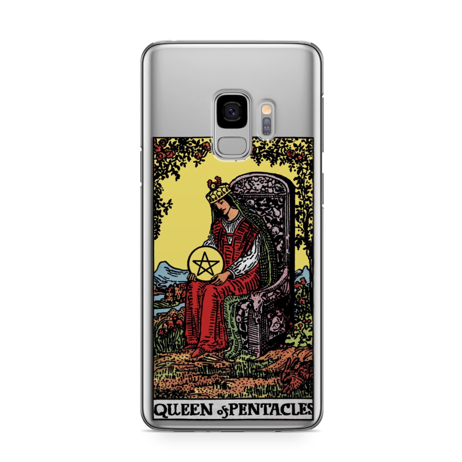 Queen of Pentacles Tarot Card Samsung Galaxy S9 Case