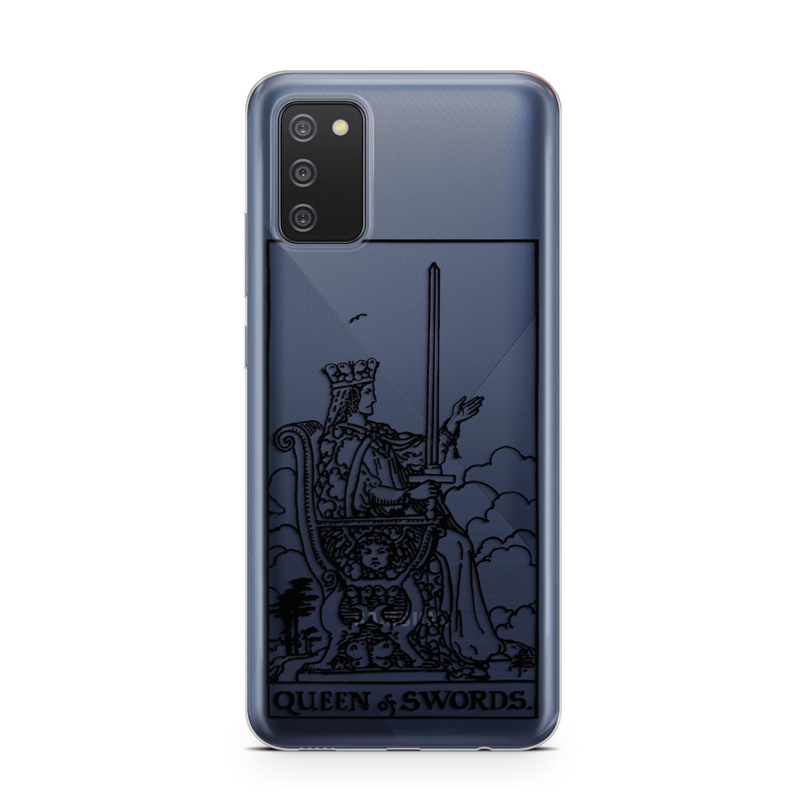 Queen of Swords Monochrome Samsung A02s Case